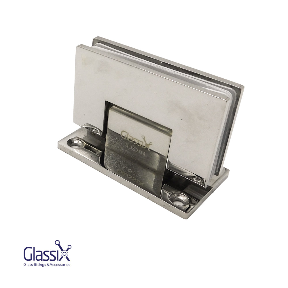 مفصلة شاور GLASSIX عدلة ستانليس ز/ح 90 لامع 304 (A5850)