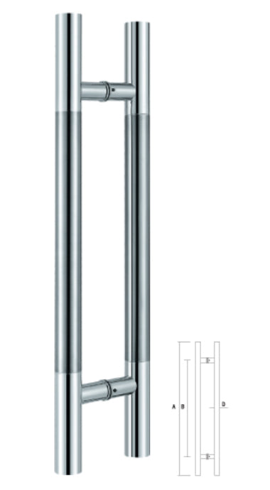 مقبض GLASSIX موديل دورما عدل مط طول 1.24 اخرام  112.5قطر38 304 (A9902)